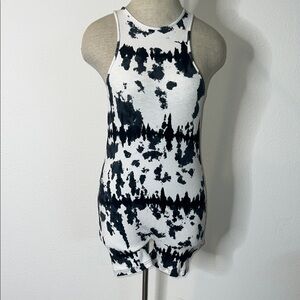 Zara Tie Dye Ribbed Knit Unitard
